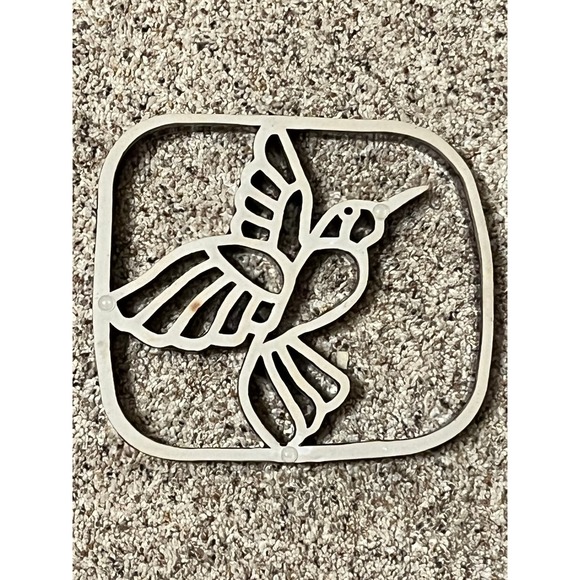 Bay Pottery Ceramic Hummingbird Humming Bird Trivet Purple Wall Art - Picture 6 of 6